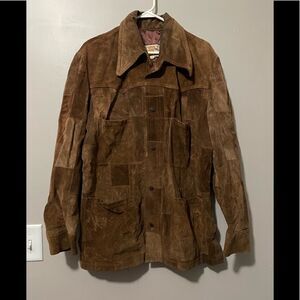 Split cowhide suede jacket size 42